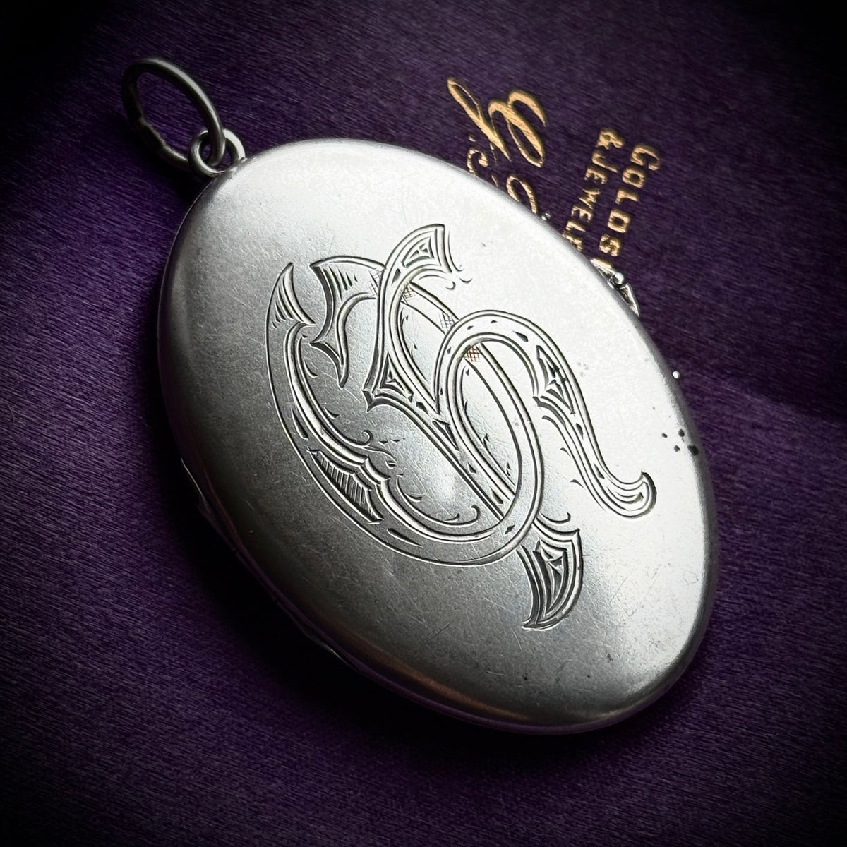 Antique Victorian 'Oh' Locket in Silver; Circa 1880