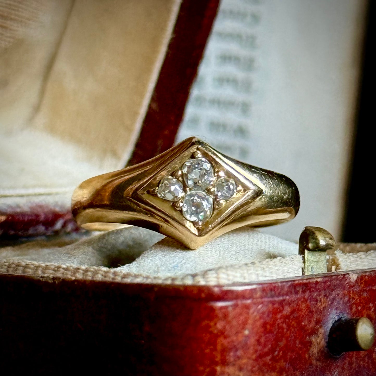 Victorian Old Cut Diamond Ring in 18 Carat Gold; Circa 1880
