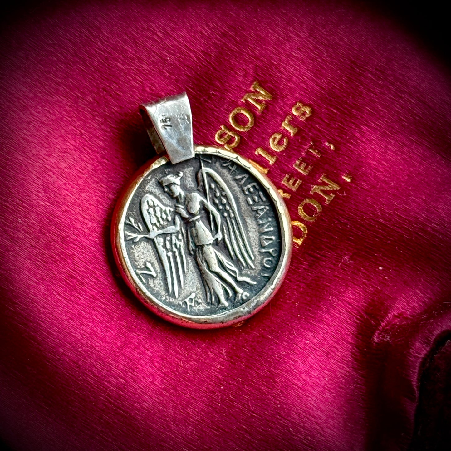 Goddess Athena Coin Pendant
