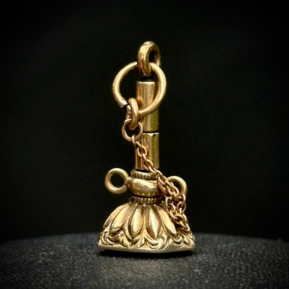 Georgian Amethyst Intaglio Fob Pendant; Circa 1830