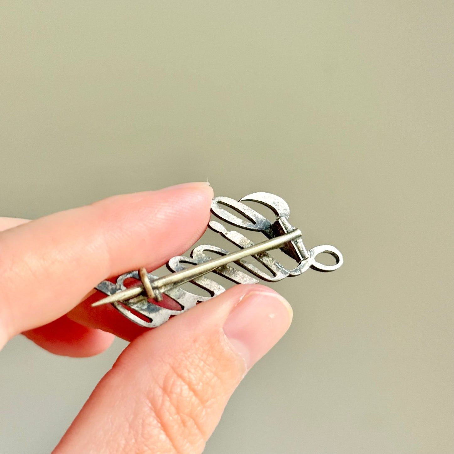 Antique Silver Linda Silver Brooch