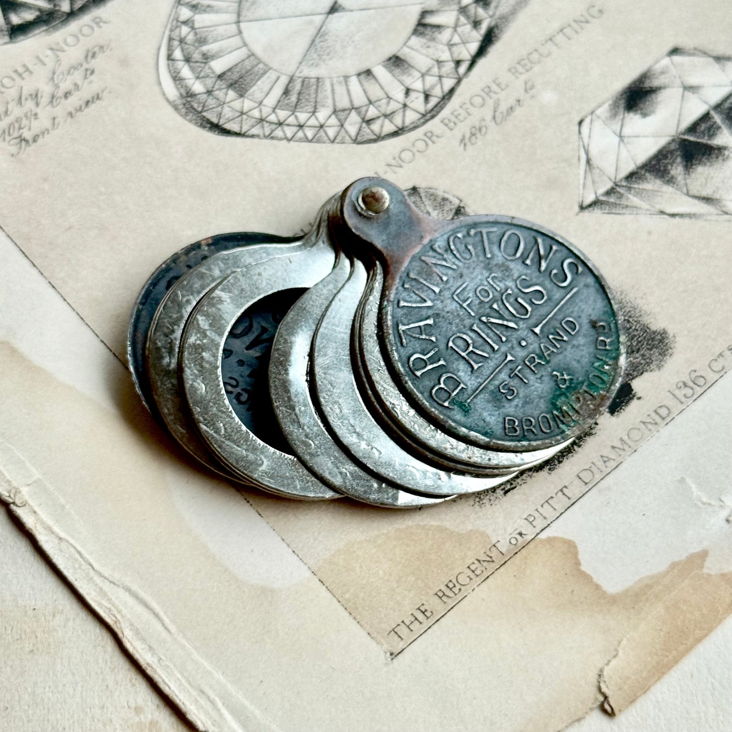 Antique Bravingtons For Rings Kings Cross & Ludgate Hill Ring Sizer