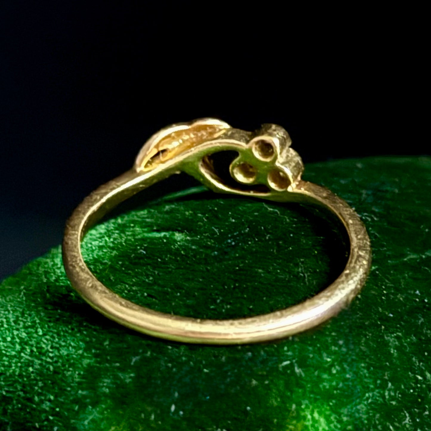 Antique 18 Carat Gold & Platinum Diamond Ring; Circa 1900