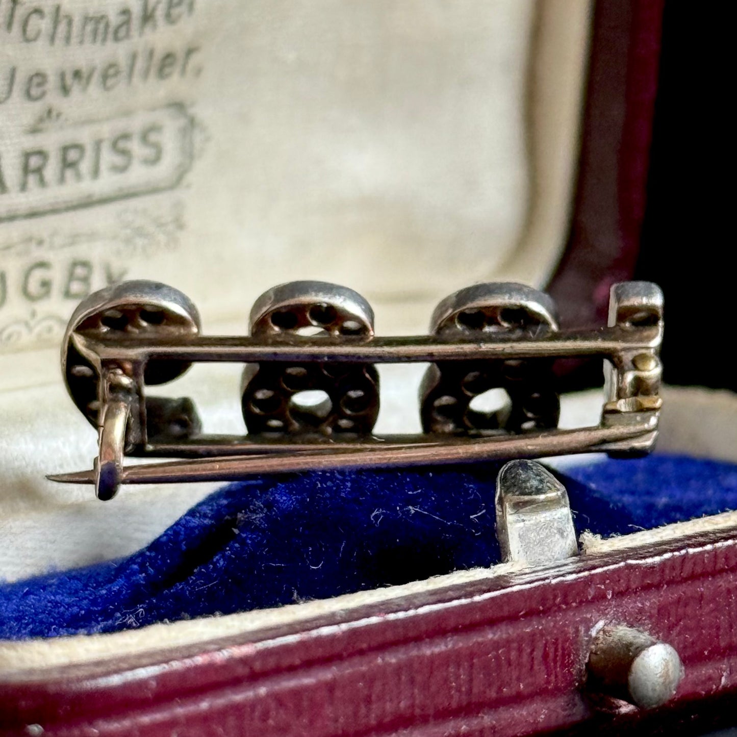 Victorian Diamond Brooch in 9 Carat Gold; Circa 1889