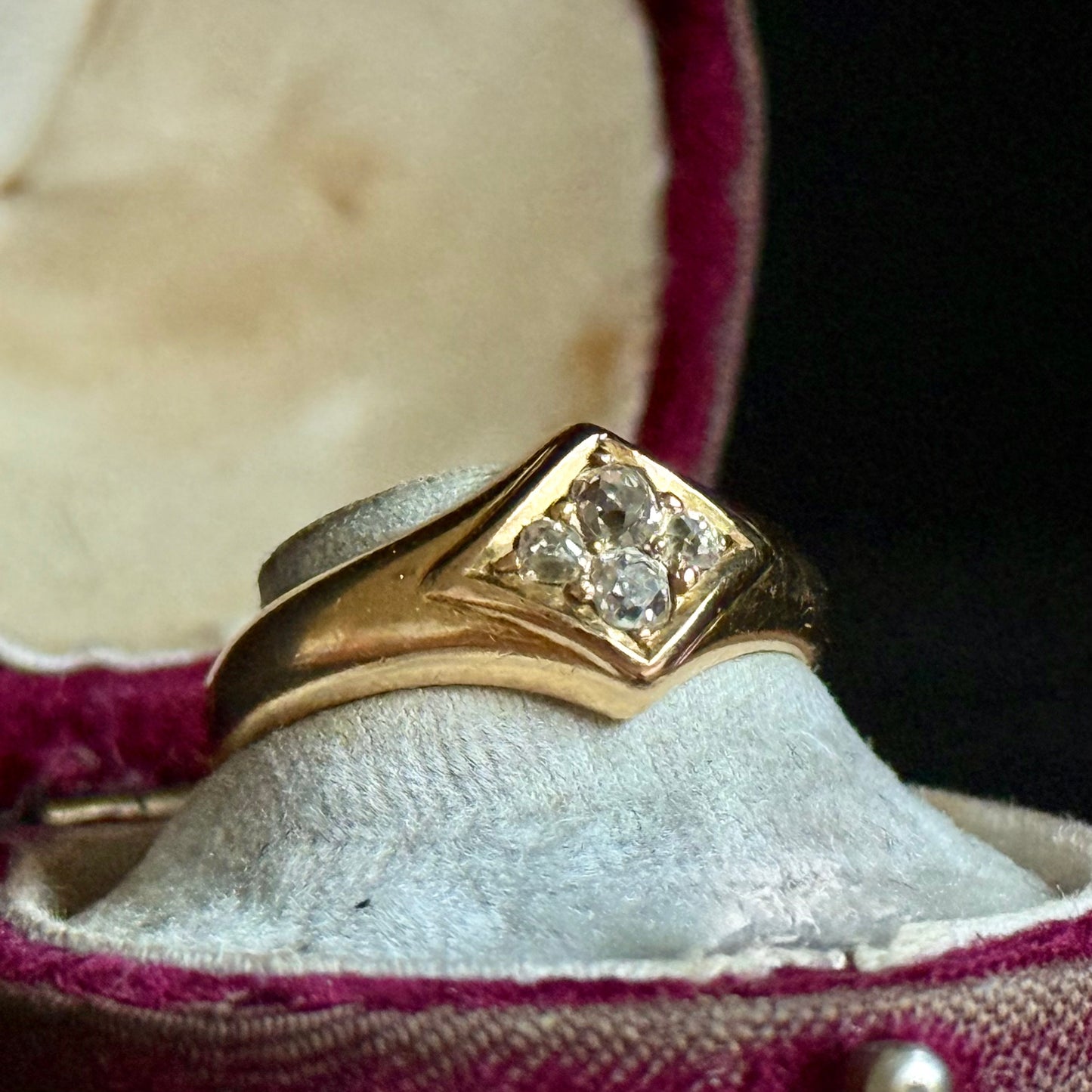 Victorian Old Cut Diamond Ring in 18 Carat Gold; Circa 1880