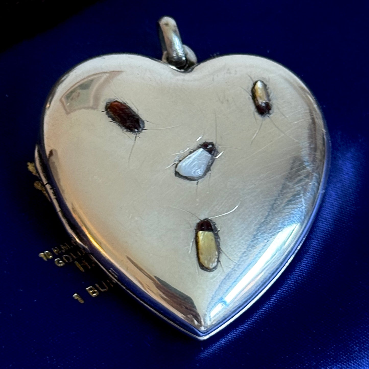 Shibayama Heart Locket Pendant in Sterling Silver