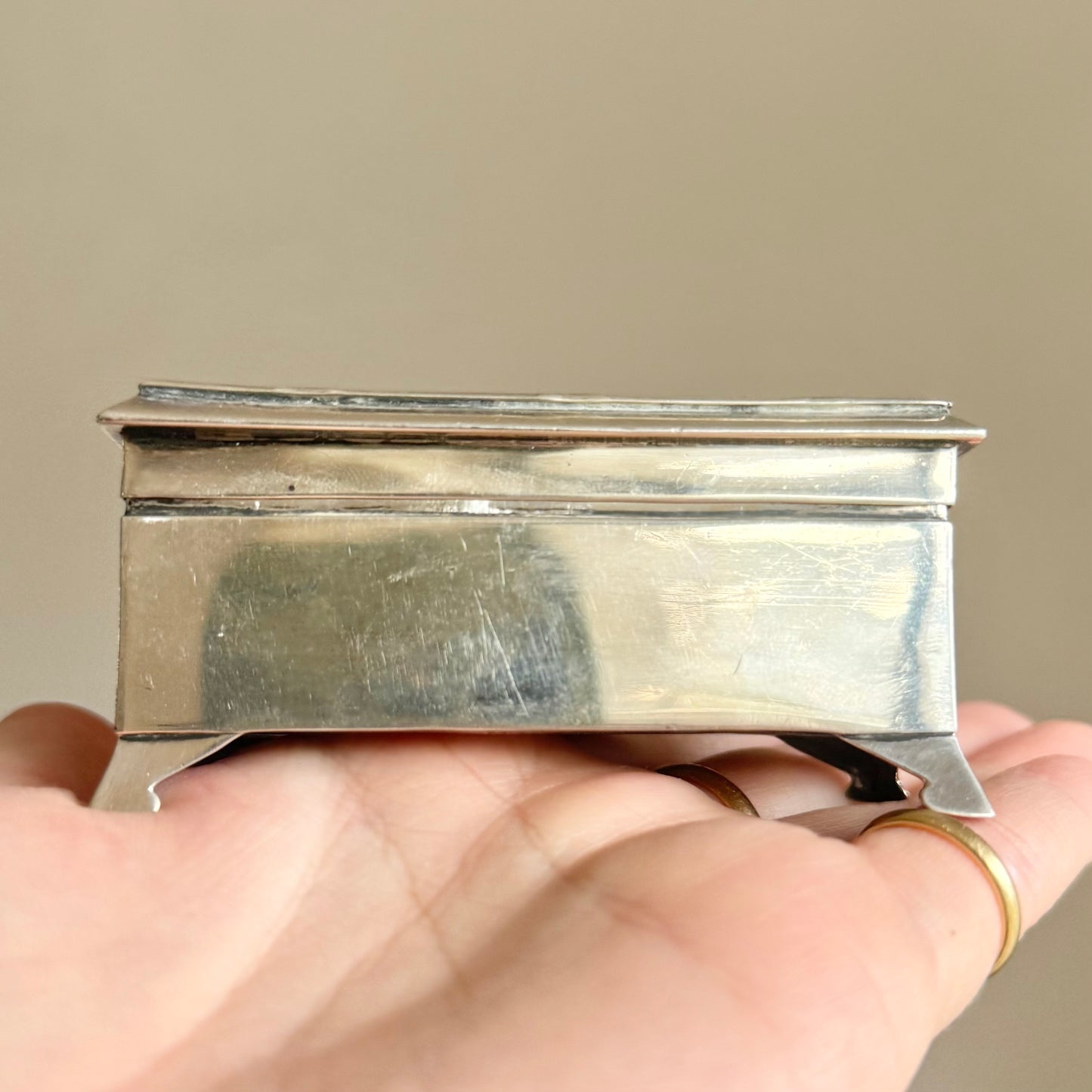 Antique Sterling Silver Mulitple Box; Circa 1906