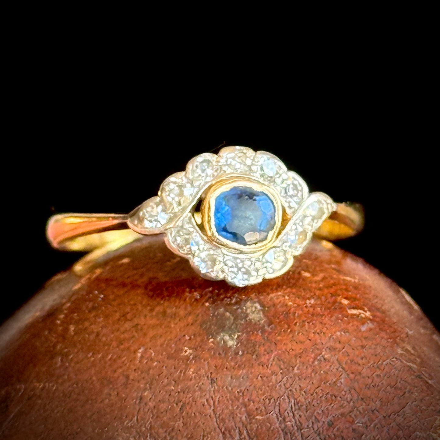Antique Norwegian Diamond Ring; Circa 1910