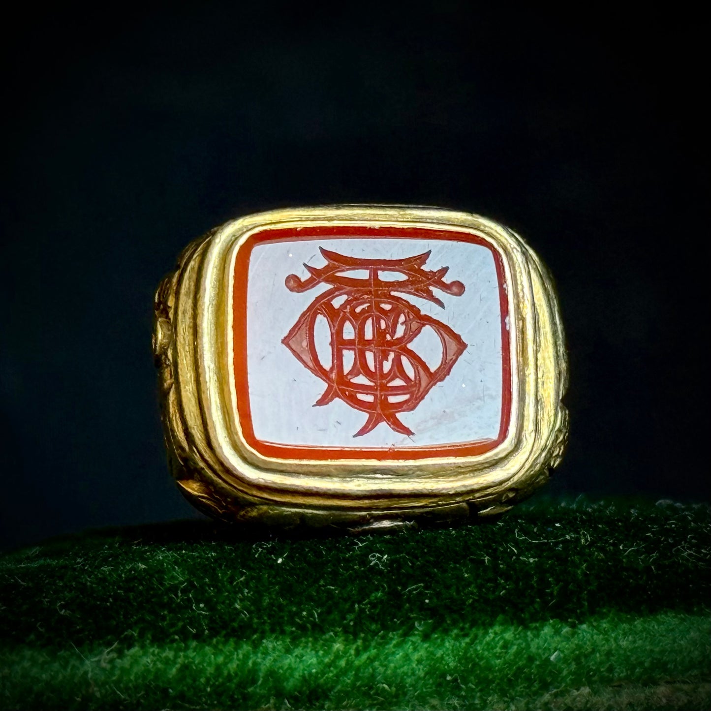 Antique Victorian Carnelian Intaglio Pendant