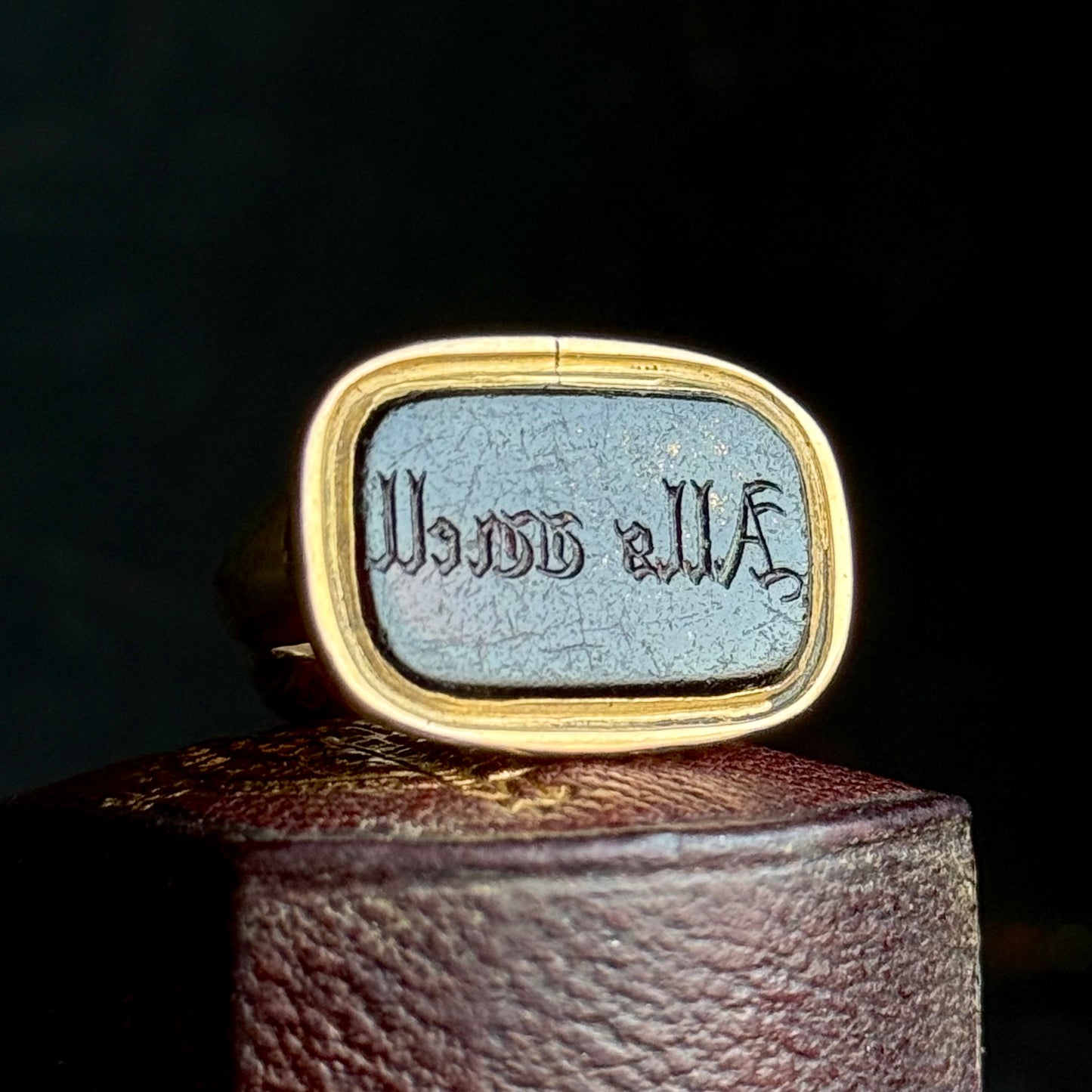 Antique Victorian 'Alls well' Intaglio fob Pendant