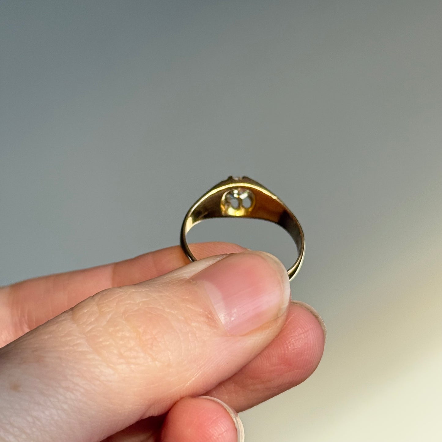 Antique Old Cut Diamond Ring in 18 Carat Gold' Circa 1900