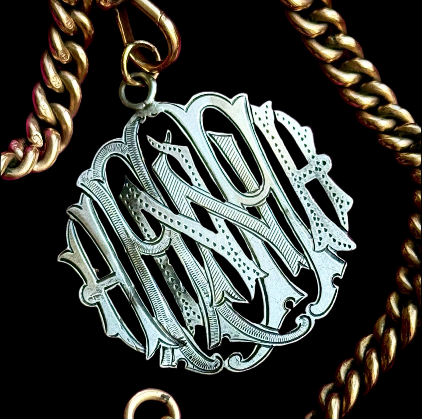 Antique 'Hannah' Pendant in Silver; Circa 1889