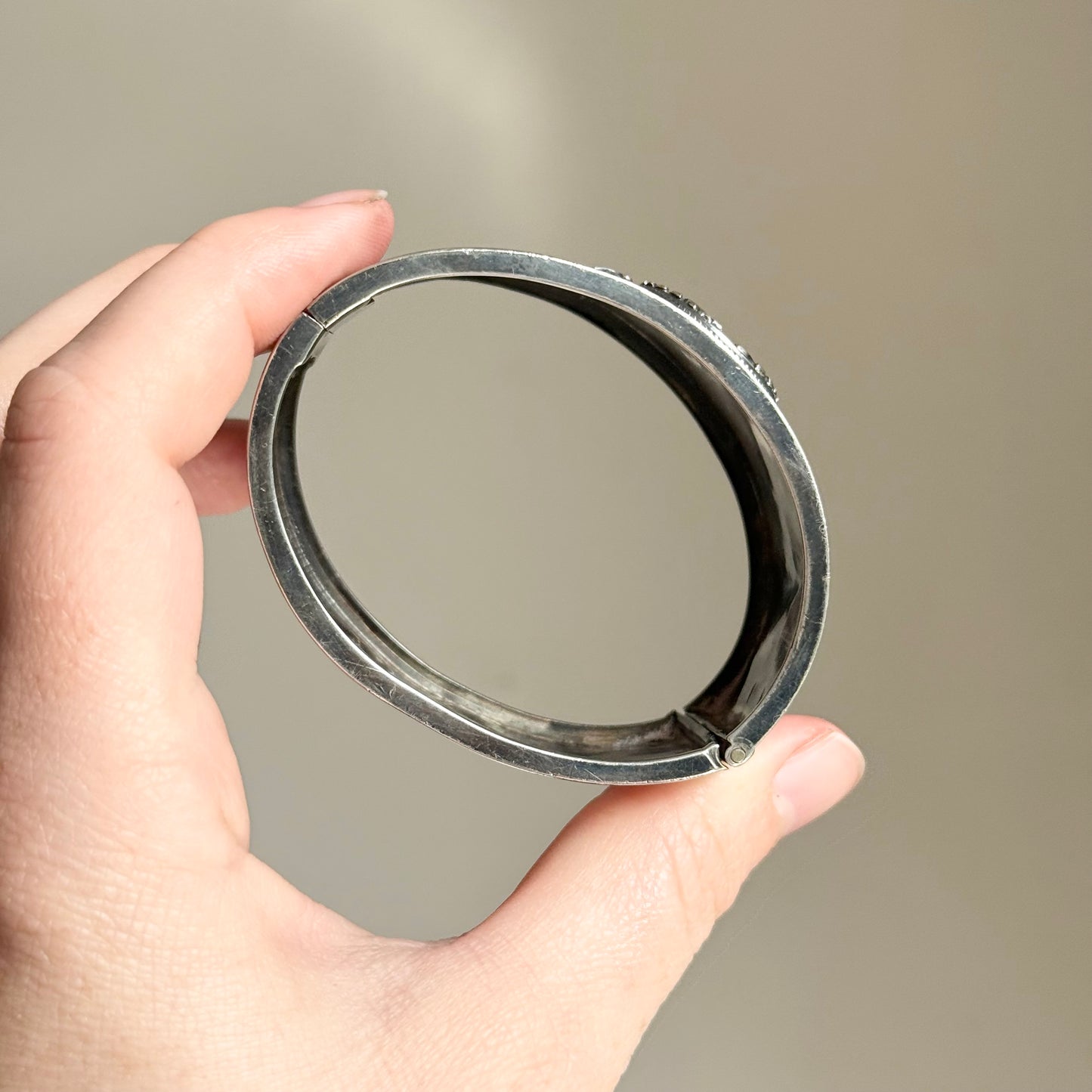 Antique Victorian Statement Hinged Bangle