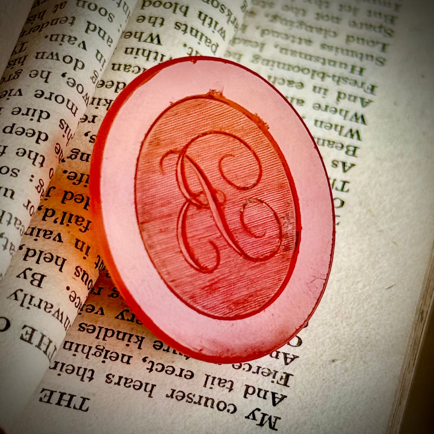 Georgian Loose 'B' Carnelian Intaglio Stone