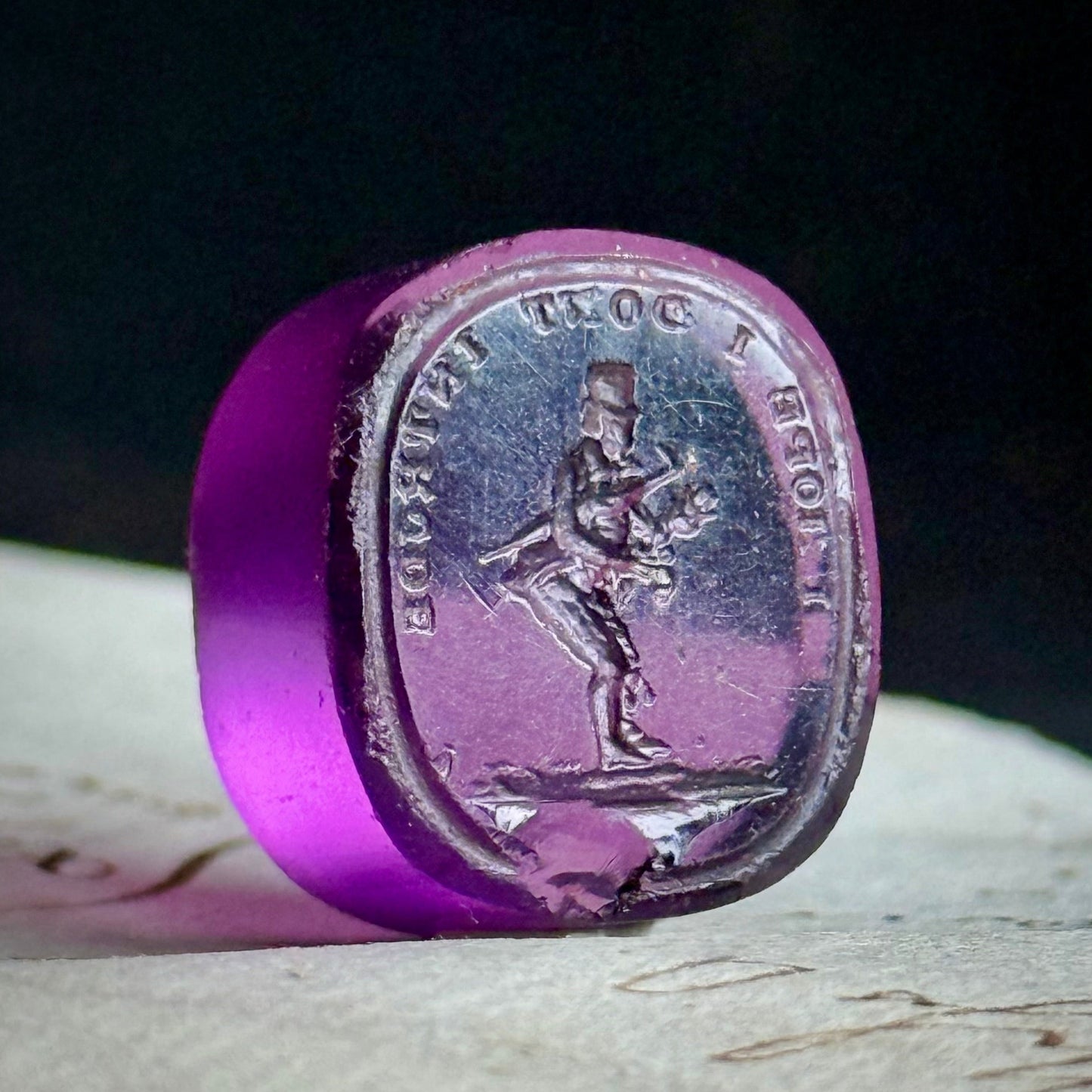 Antique Georgian Loose Glass Intaglio; Circa 1820