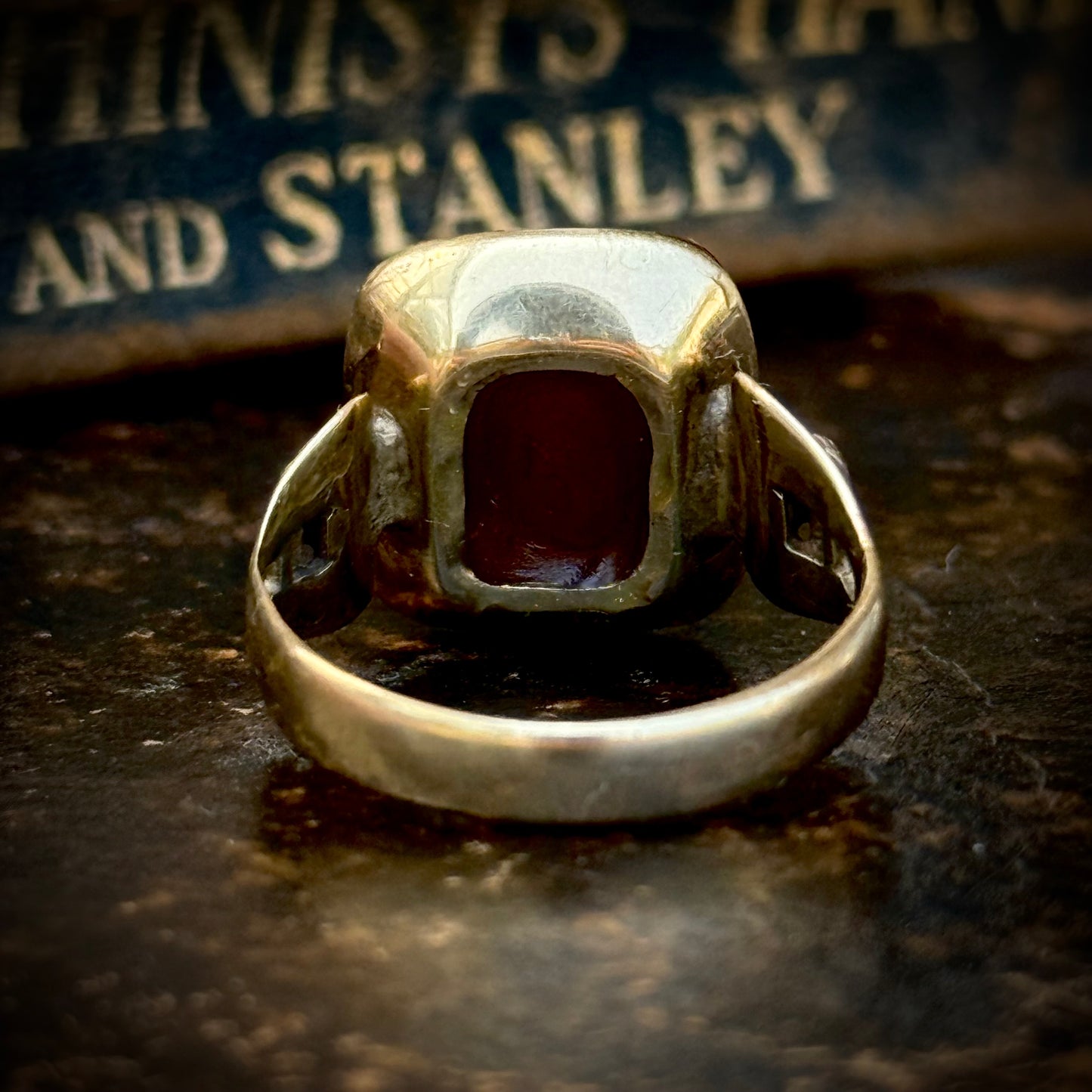 Antique Sardonyx 'S' Signet Ring; Circa 1890