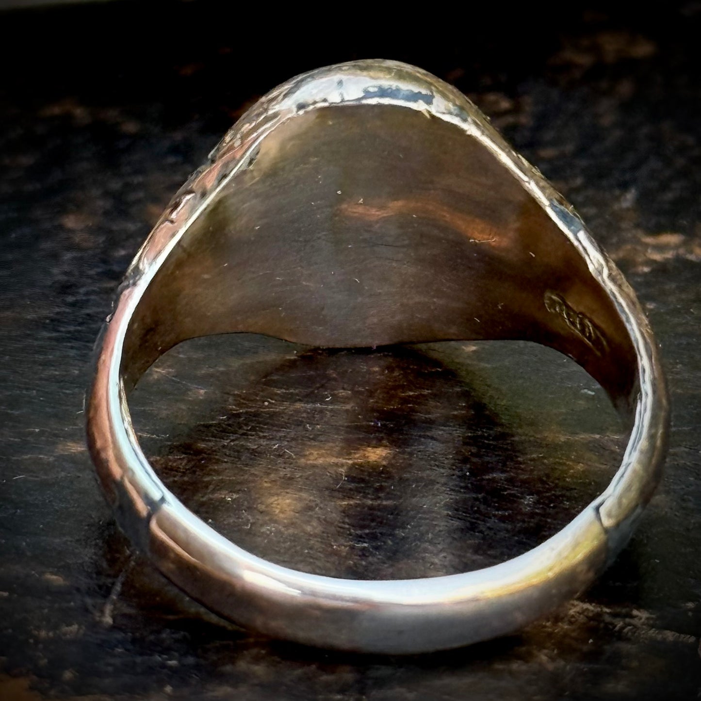 Antique Victorian Jasper Signet Ring; Circa 1890