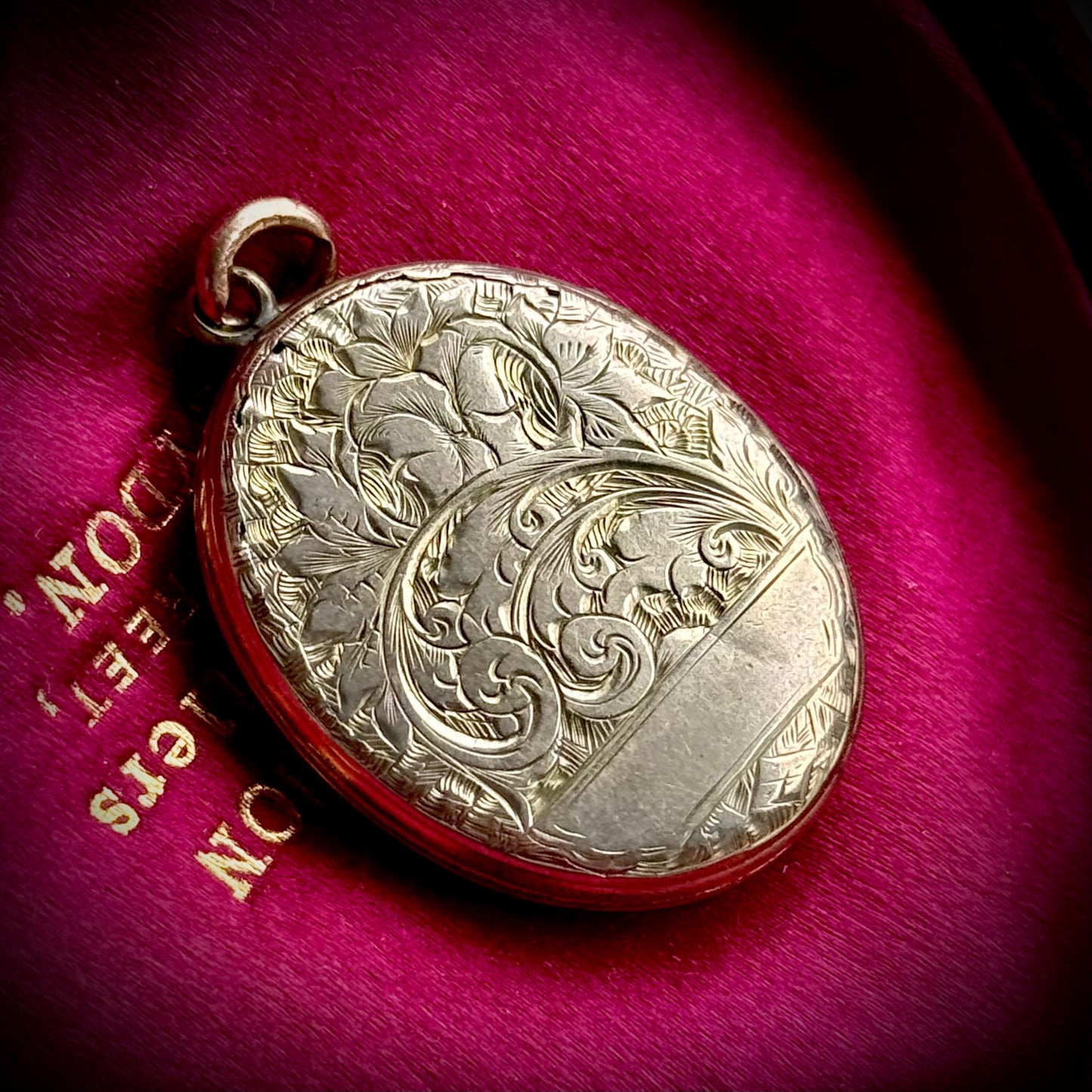 Victorian Enamel “Forget Me Not” Sentimental Locket; Circa 1890