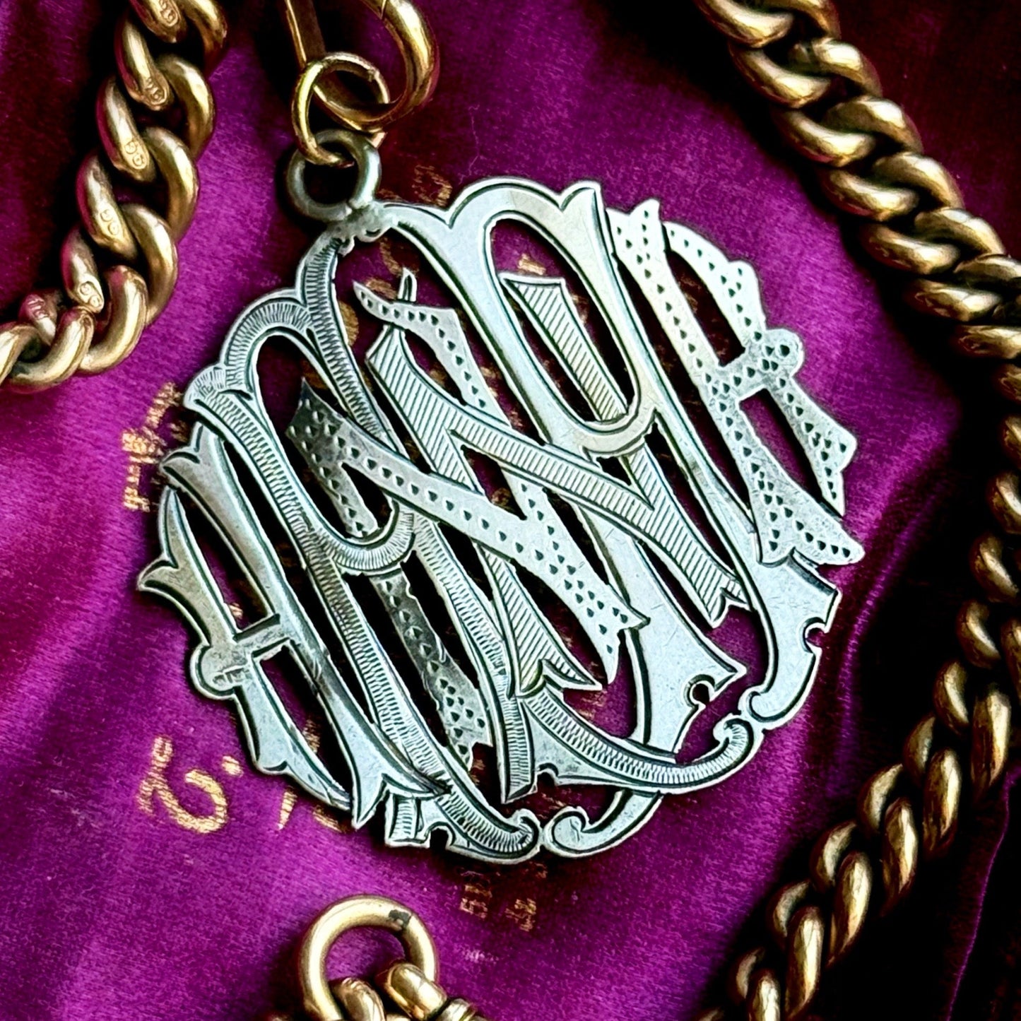 Antique 'Hannah' Pendant in Silver; Circa 1889