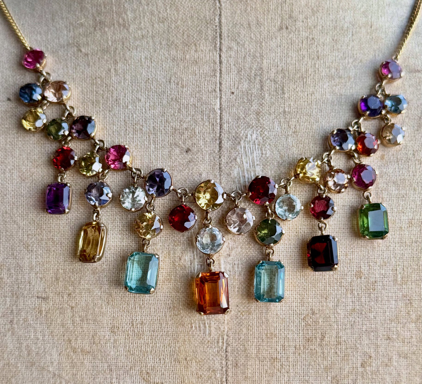 Antique Edwardian Harlequin Necklace
