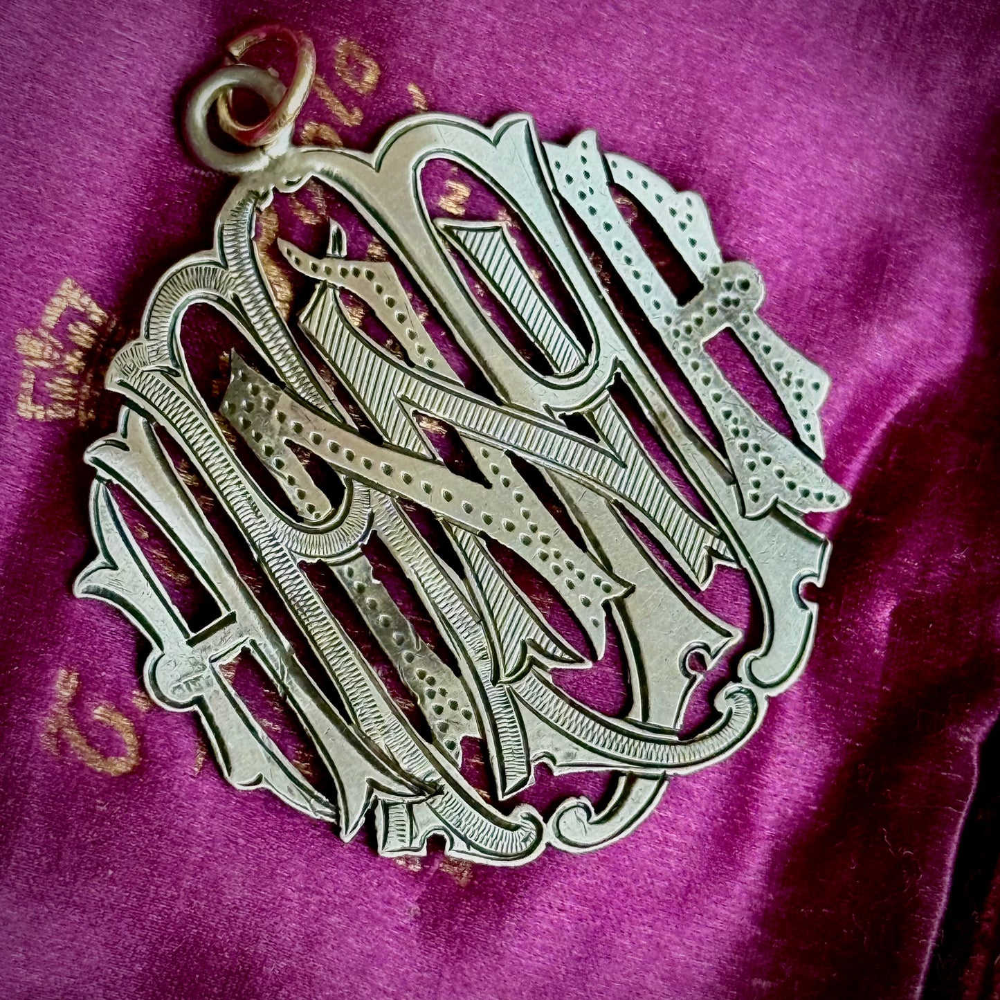 Antique 'Hannah' Pendant in Silver; Circa 1889