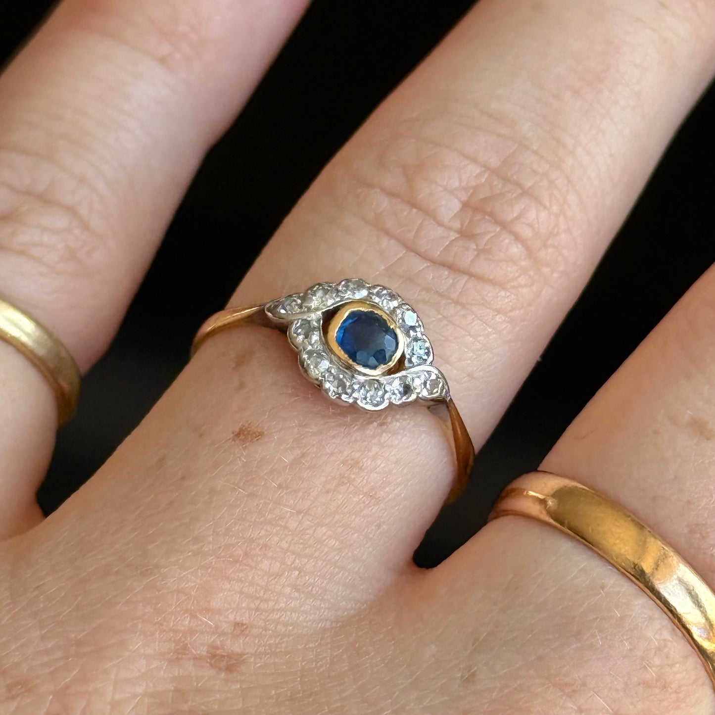 Antique Norwegian Diamond Ring; Circa 1910