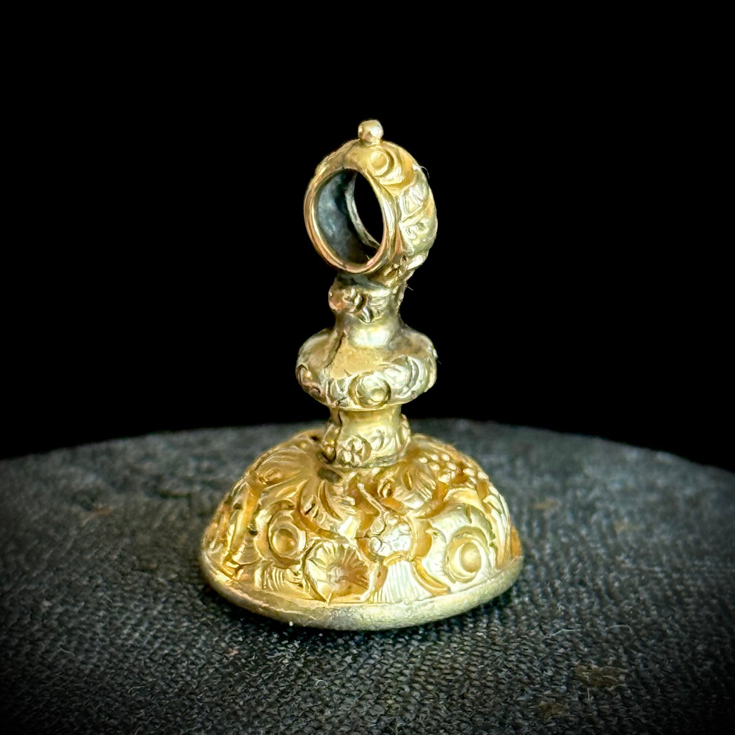 Antique Georgian Cupid & Dolphin Intaglio; Circa 1830