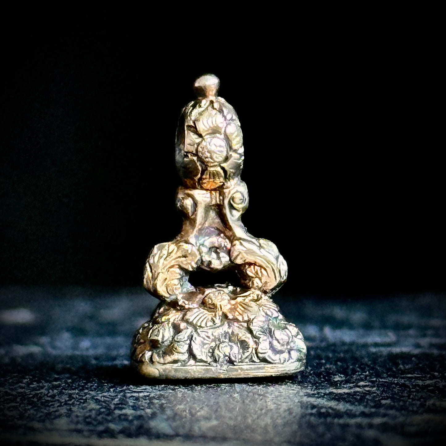 Antique Sentimental Violet Intaglio Fob; Circa 1850
