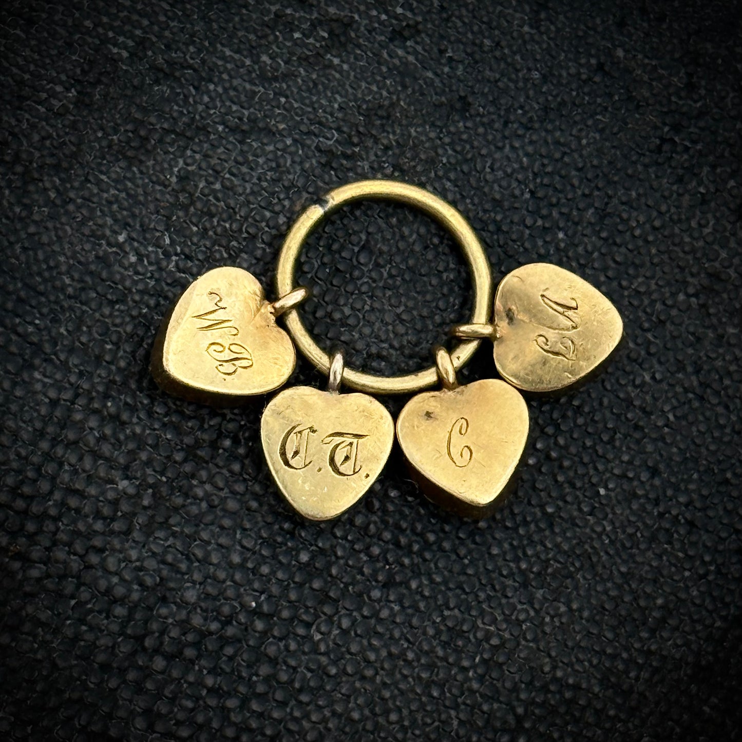 Georgian Sentimental Hearts Pendant; Circa 1820