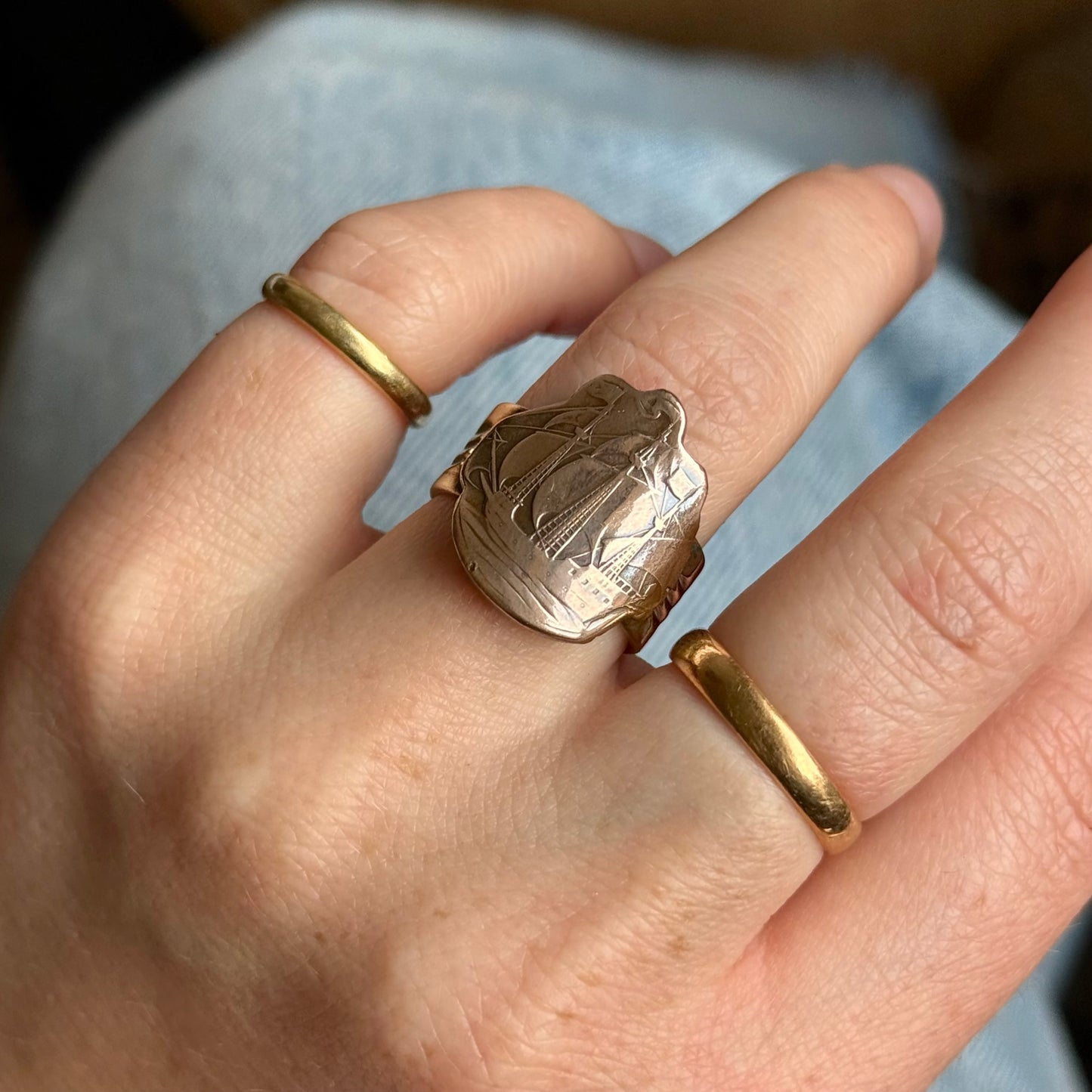 Victorian Heavy Nautical Ship Ring