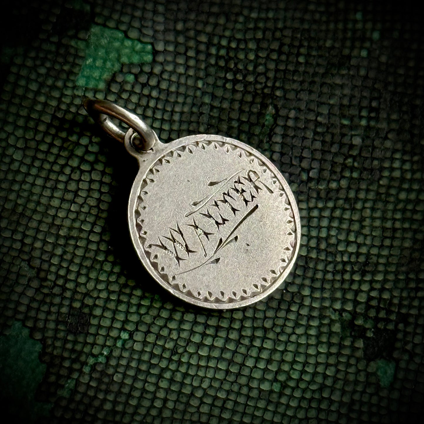 Victorian Love Token Walter Coin Pendant