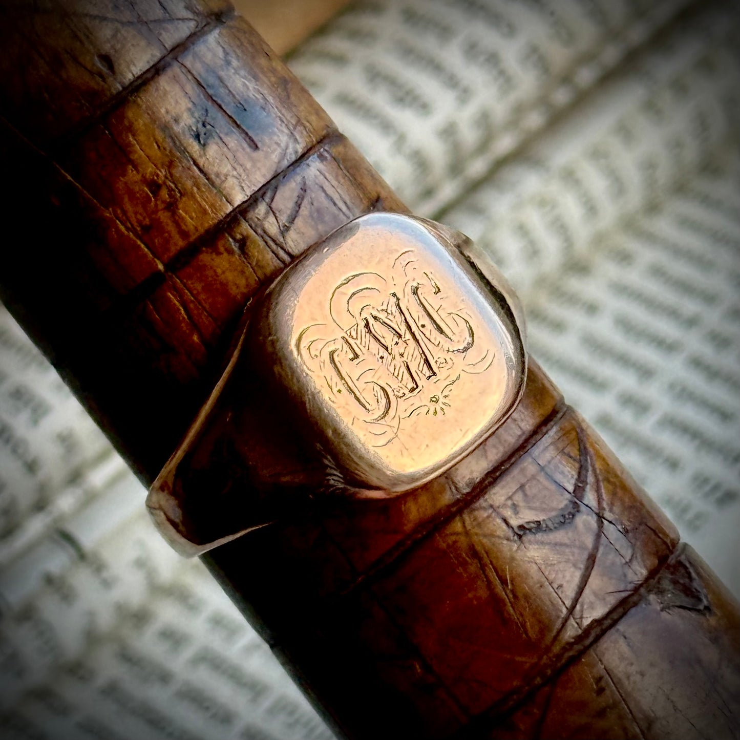 Antique 'CWC' Signet Ring in 9 Carat Gold; Circa 1919