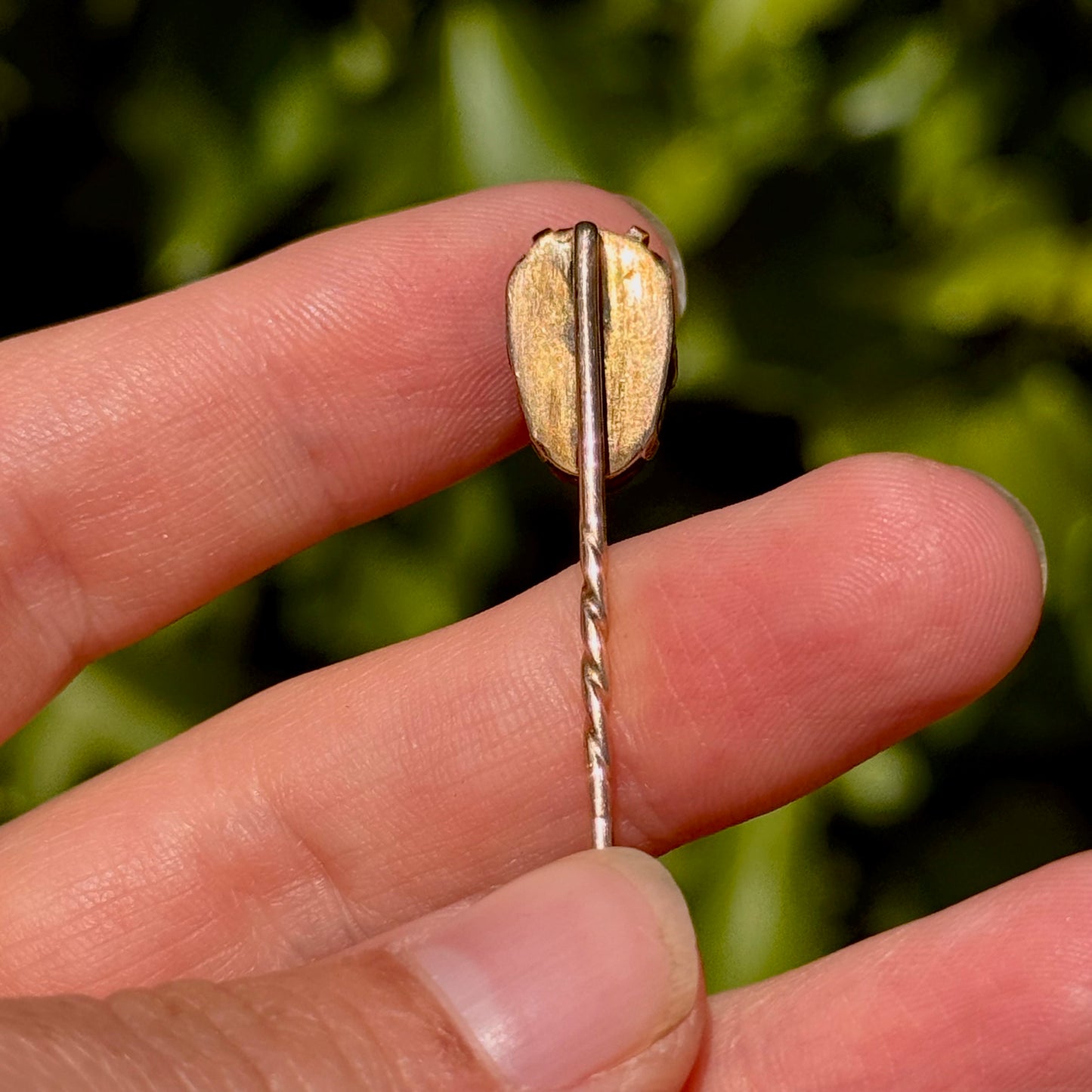 Antique Diamond Devil's Head Stick Pin