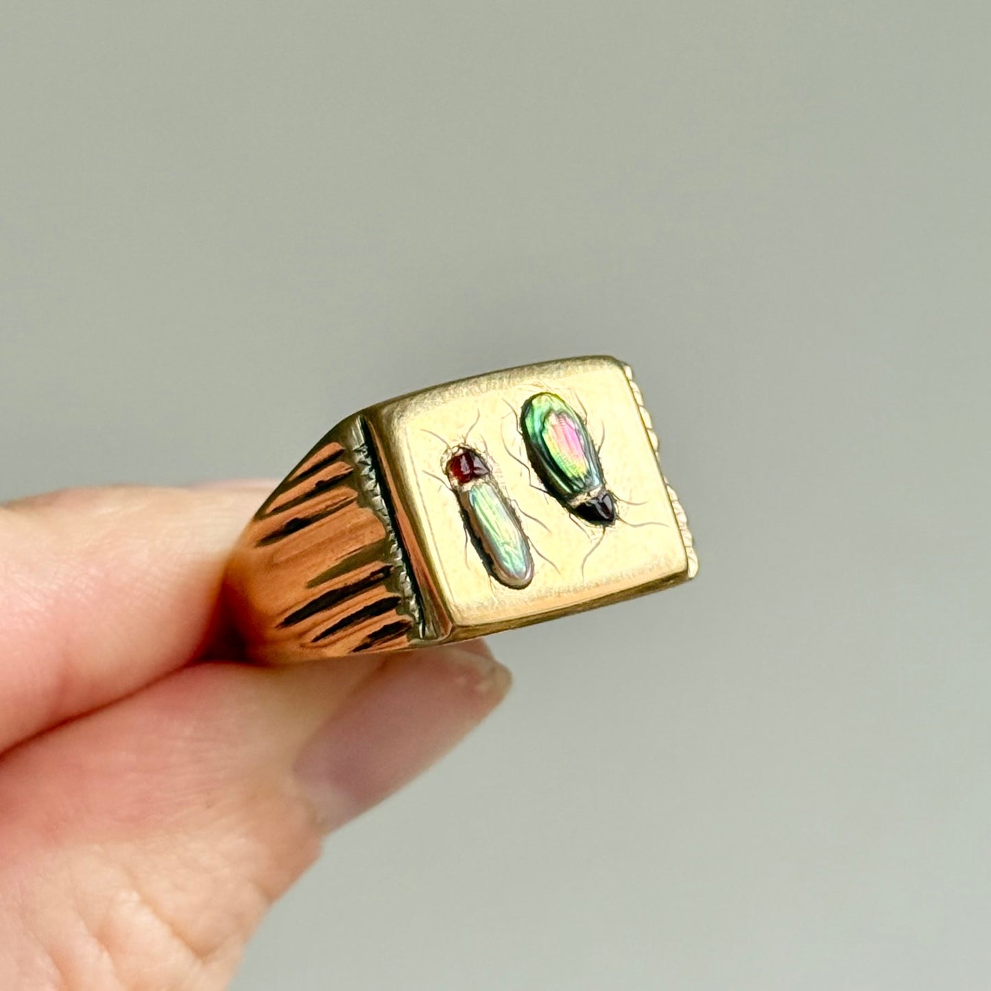 Shibayama Insect Inlay Ring