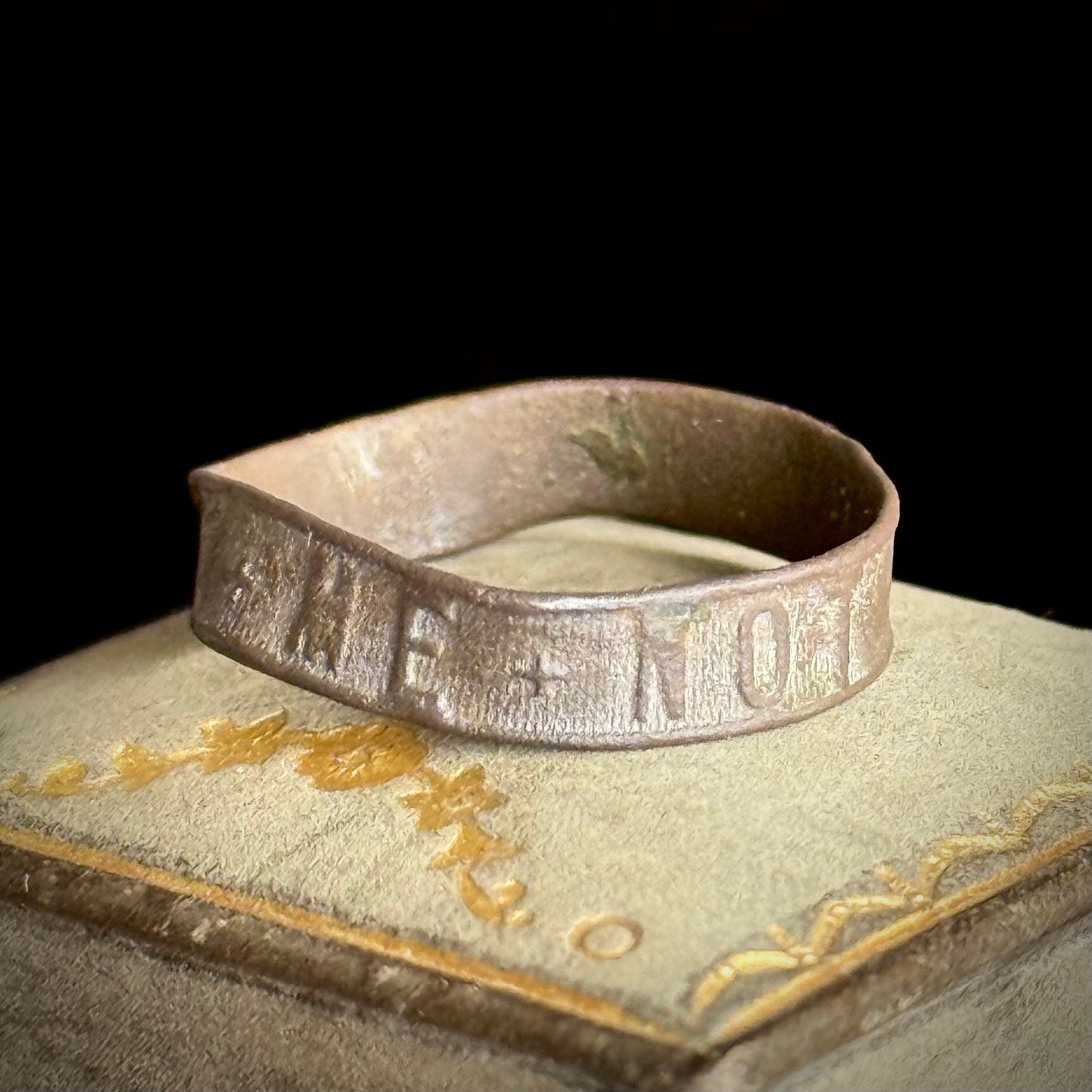 Victorian Sentimental Curio Ring; Circa 1850
