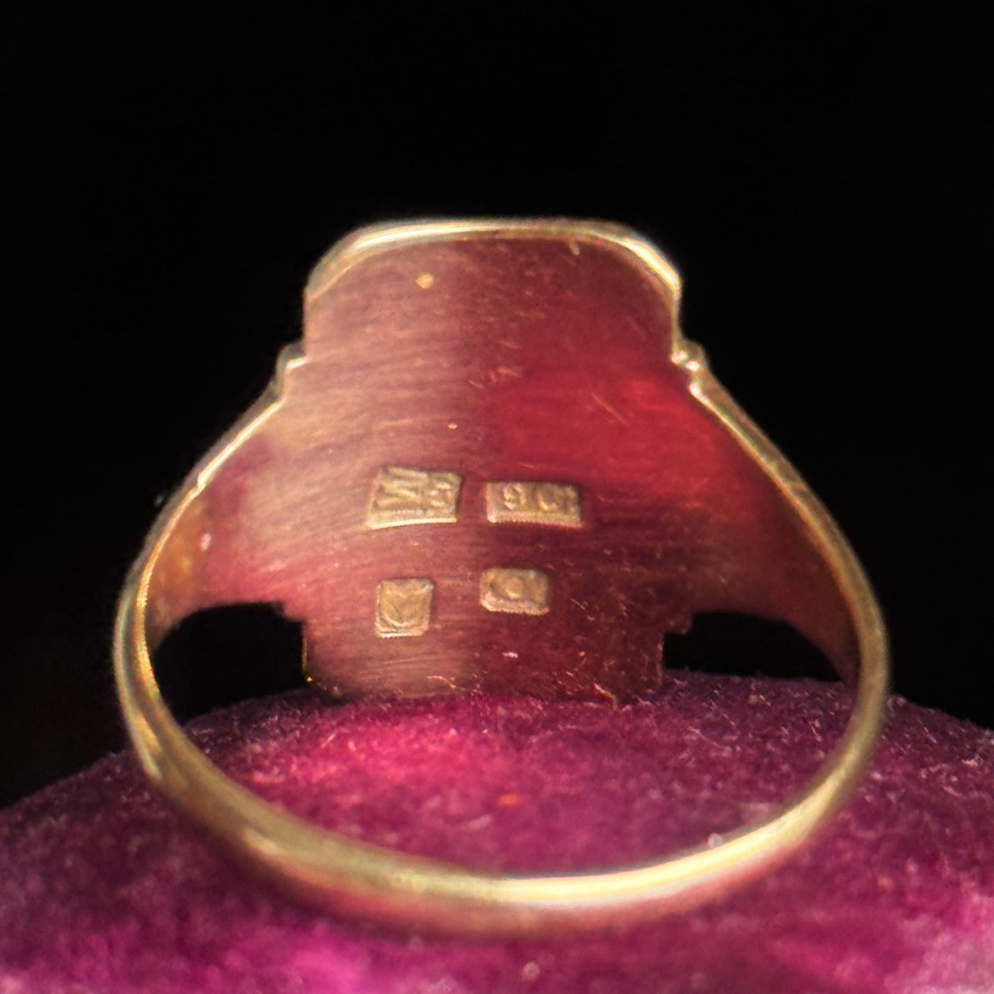 Vintage South African Signet Ring in 9 Carat Gold; Circa 1960