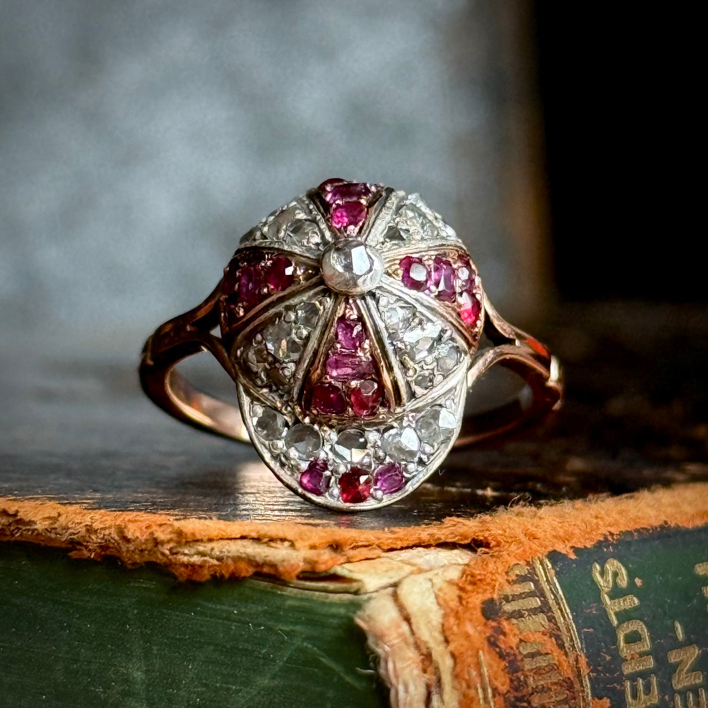 Victorian Novelty Jokey Cap in Diamond & Ruby; Circa 1890