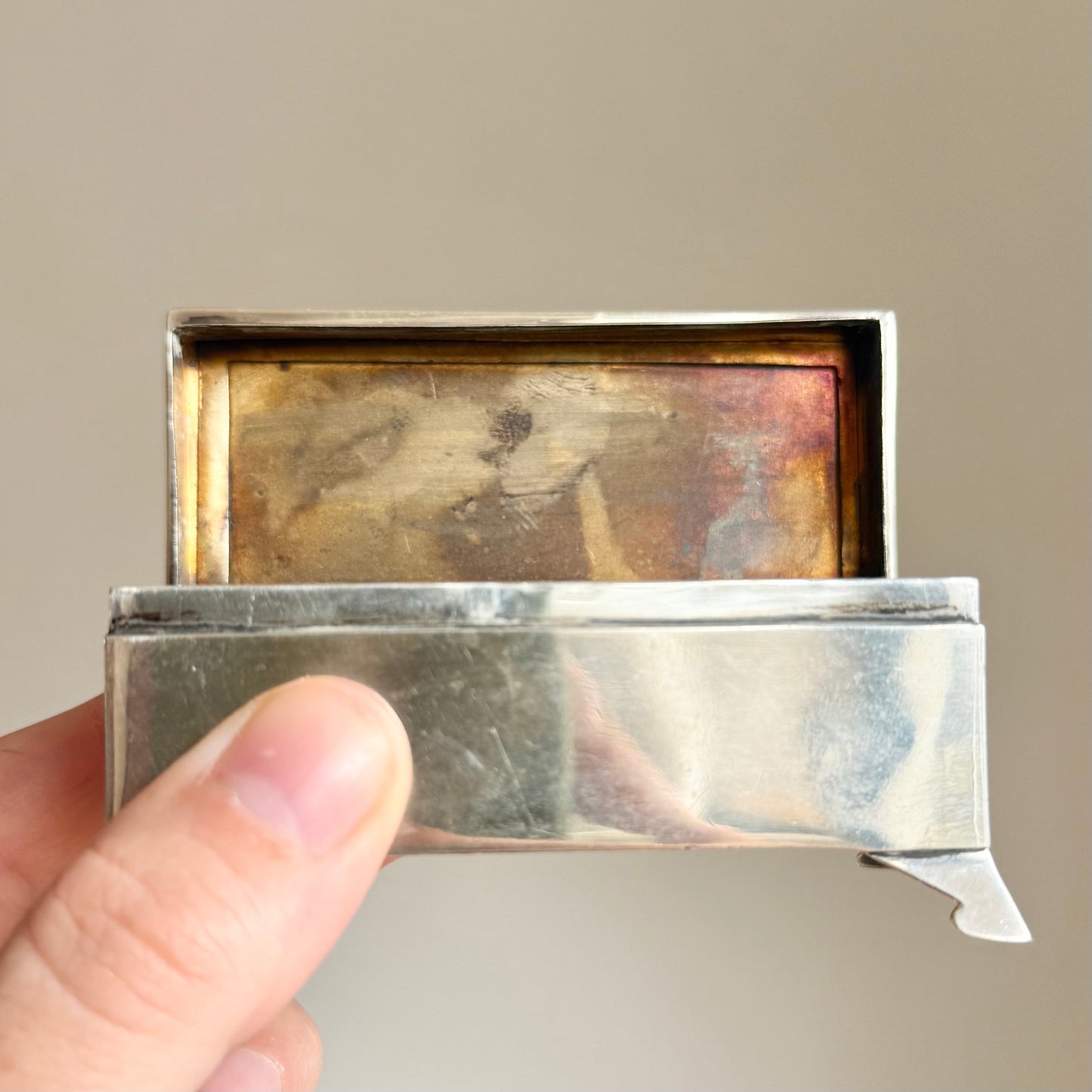 Antique Sterling Silver Mulitple Box; Circa 1906