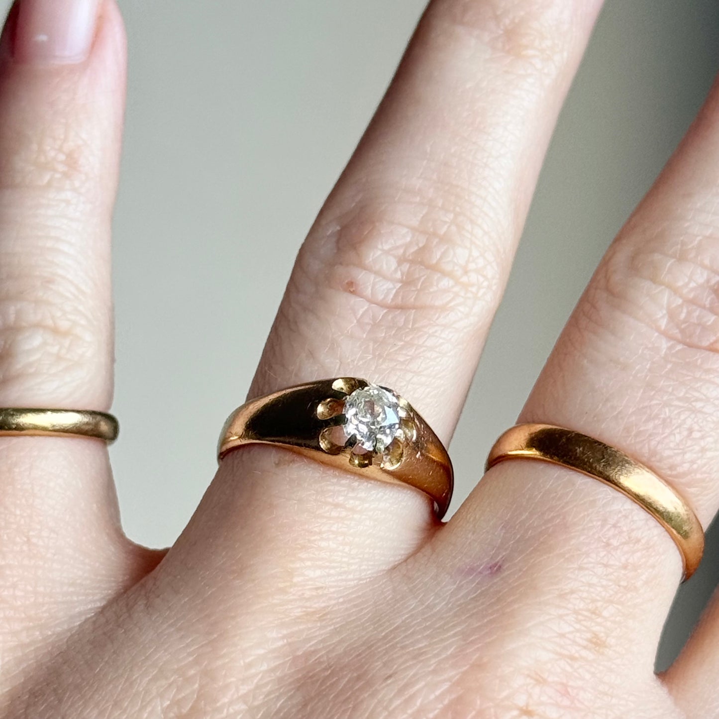 Antique Old Cut Diamond Ring in 18 Carat Gold' Circa 1900