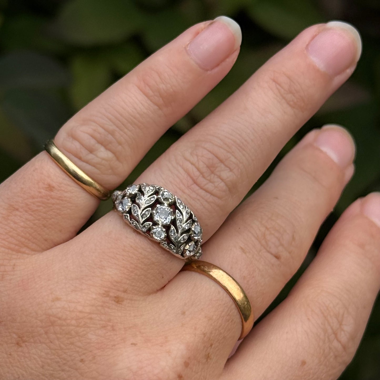 Late Georgian Diamond Floral Band; Circa 1830