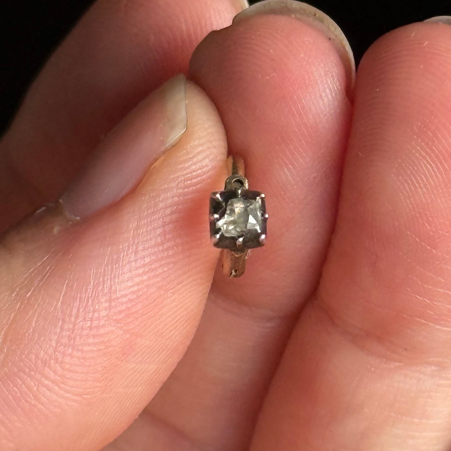 Antique Georgian Diamond Hoop or Connector; Circa 1800