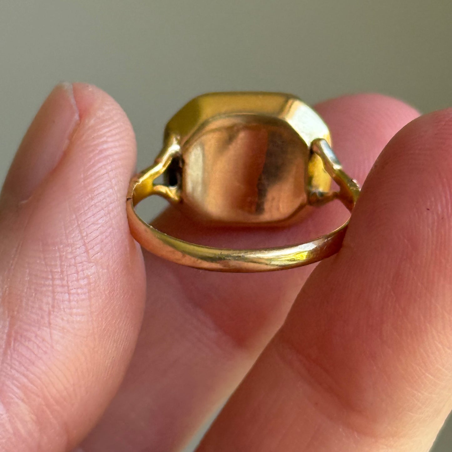 Sublime Jasper Intaglio Ring in 14 Carat Gold