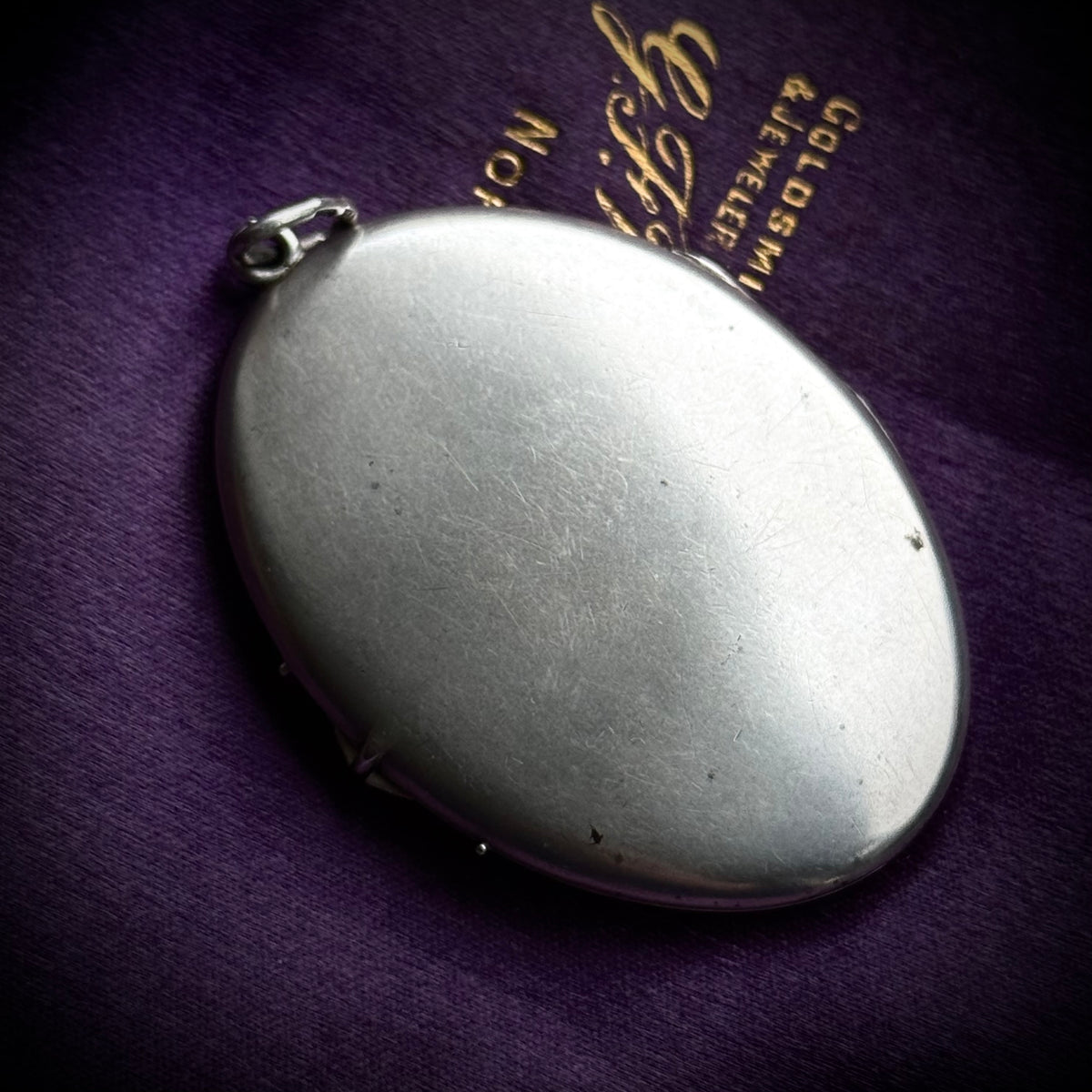 Antique Victorian 'Oh' Locket in Silver; Circa 1880