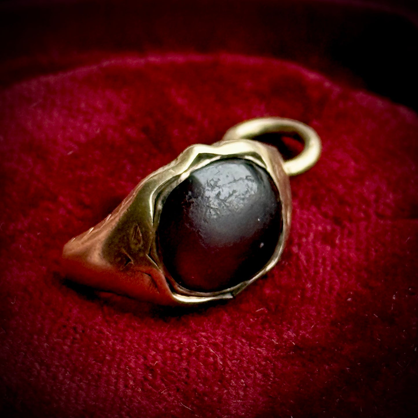 Antique Georgian Garnet Sentimental Pendant