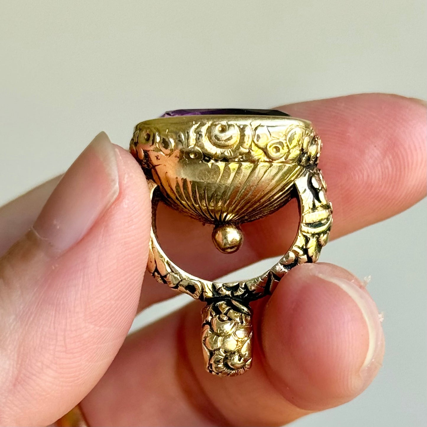 Antique Heavy Intaglio Fob Pendant; Circa 1880