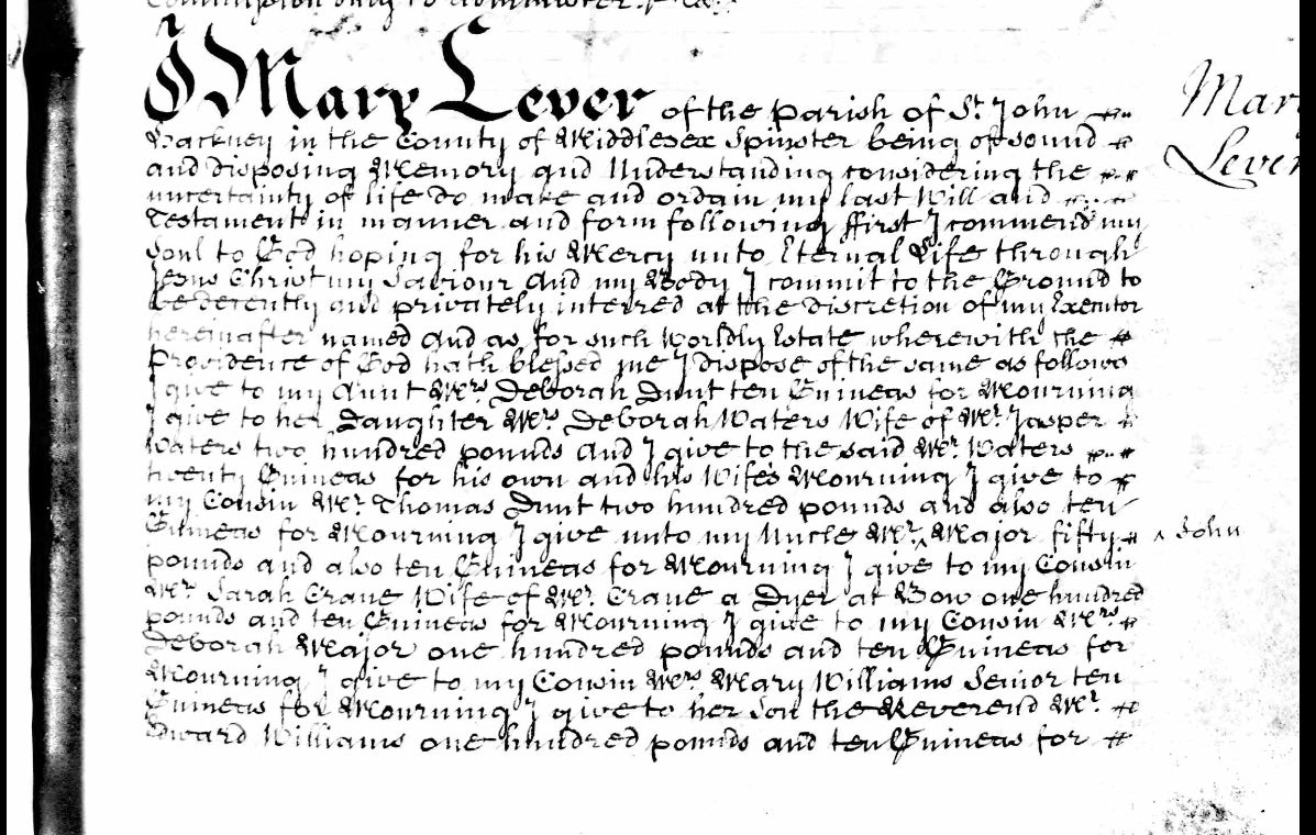 Georgian White Enamel Mourning Ring; Circa 1746