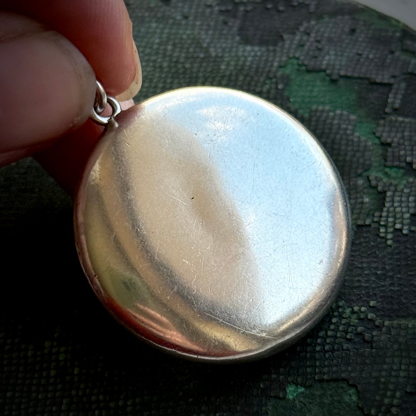 Antique 'Dorris' Sterling Silver Compact Locket