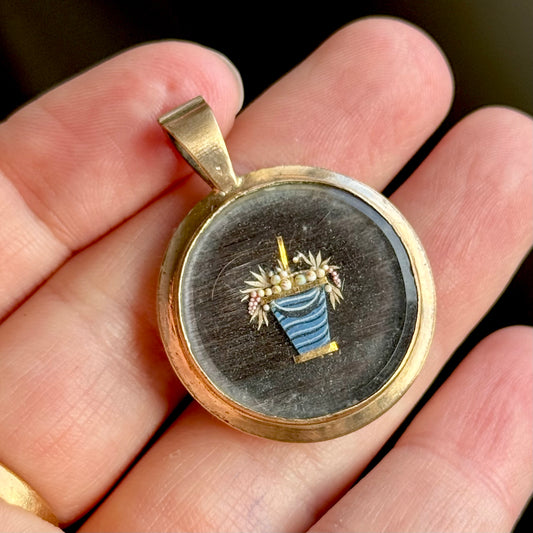 Georgian Love Token Mourning Locket; Circa 1820