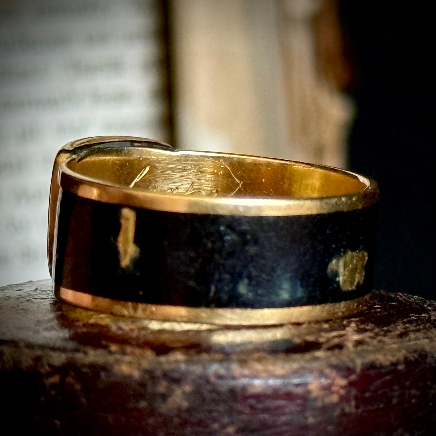 Antique Georgian Pearl Mourning Ring for John Josias Conybeare