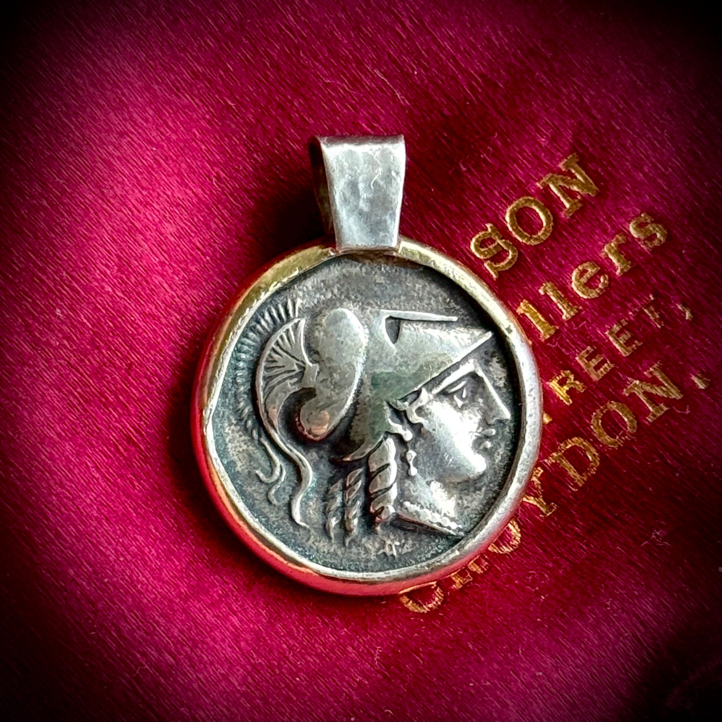 Goddess Athena Coin Pendant